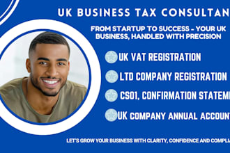 prepare, file submit UK vat, confirmation statement, ct600, cs01 self assessment