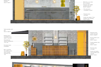 do aesthetic 2d visualization plans, with textures and light
