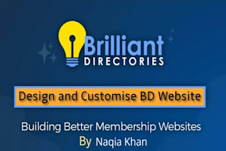 design and customize brilliant directories website