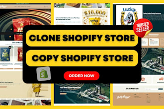 clone shopify store, redesign and duplicate shopify website