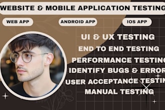 review your website or app, user testing, and give feedback