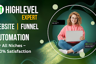 build ghl website, funnel, automation for any niche