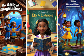 illustrate african american children story book illustration children story