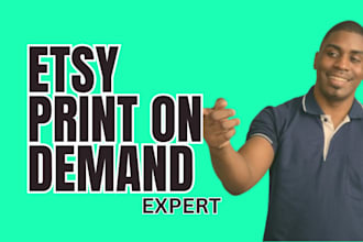 setup etsy print on demand digital product digital journal product description
