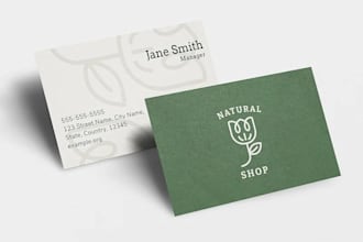 design stylish, unique, business card