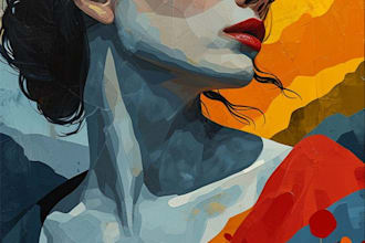 create a creative abstract art for you