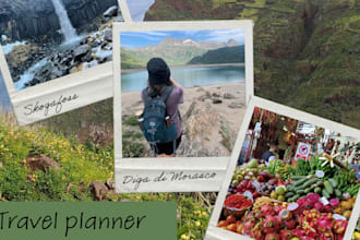 create and plan a itinerary for your best travel