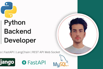 develop python backend and rest API solutions with django and fastapi