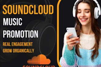 do organic soundcloud track promotion  soundcloud album music promotion