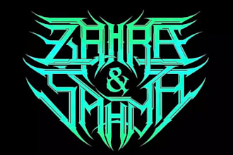 custom font for band logo, stoner, heavy metal, rock, doom