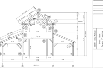do structural engineering for steel timber frame and truss framing plans