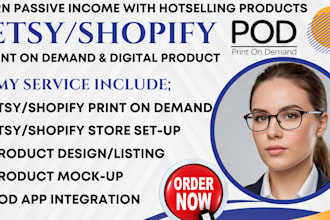 etsy shopify print on demand store printful shopify print on demand printify pod