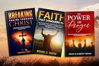 design unique and professional christian book, ebook covers