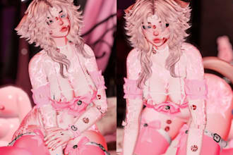 do custom vrchat avatar vrc character anime nsfw 3d model veeface