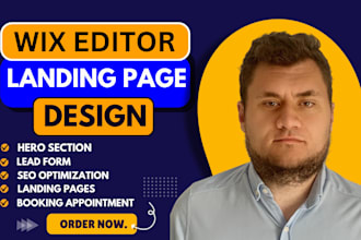 build high converting wix landing page or redesign wix website, swipe page