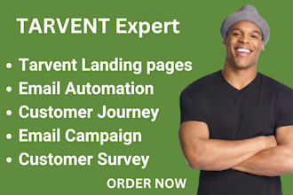tarvent survey, landing page, email campaign, automation