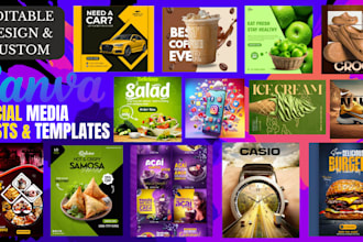 design social media posts for instagram, facebook, ads, logo, banners and flyer