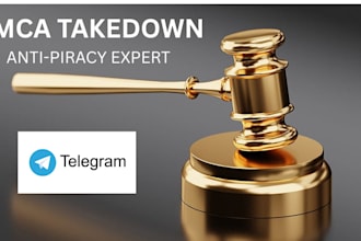 remove infringing telegram posts under dmca