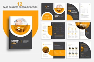 company profile, annual report, trifold, brochure design