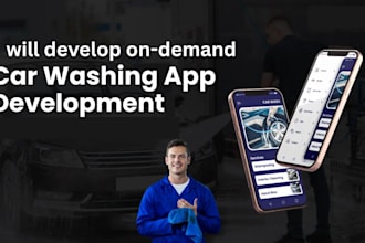build an on demand car wash app development