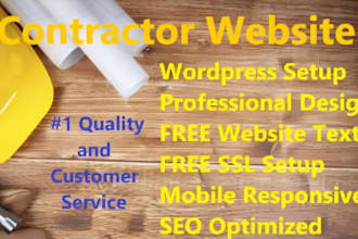 design a premium construction website or contractor website