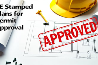stamp floor plan design licensed california, florida for usa city permit
