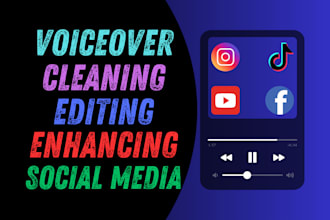edit and master human or ai voiceover for youtube and tiktok
