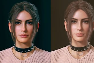 custom 3d metahuman character design for unreal engine 5 ue5 ue6