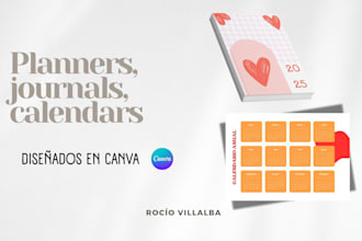 design custom planners, calendars, journals