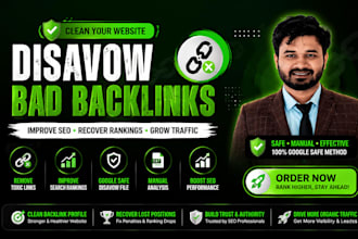 disavow bad backlinks from your website