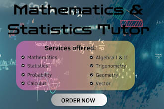 help in math, statistics, algebra, trigonometry, mathematics