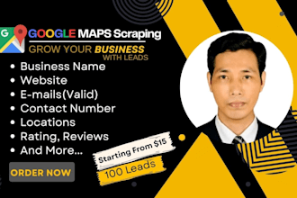 scrape google maps data for lead generation to sheets