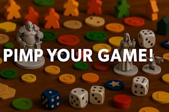3d modeling for board games tokens meeples and accessories