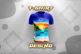 custom tshirt design or sublimation design