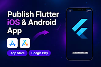 upload publish flutter IOS android app to playstore or appstore