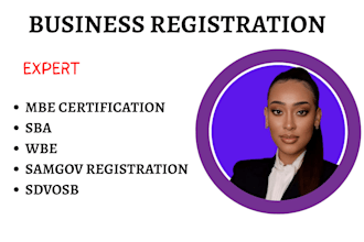 help with mbe certificate, 8a, wosb, sam gov registration, sba, wbe, sdvosb