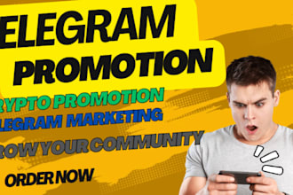 grow or promote telegram group channel to real and active telegram subscribers