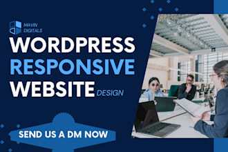 build responsive wordpress website design and web design