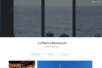 create a custom website for your restaurant or food brand