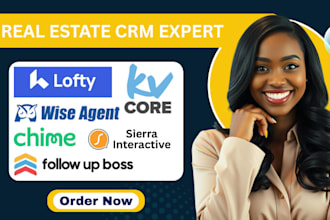 set up lofty CRM website kvcore wise agent chime and follow up boss