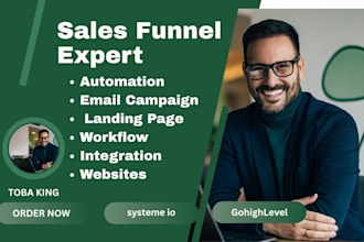 build systeme io sales funnel, gohighlevel sales funnel, cockpit vsl salesfunnel