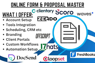setup zendo scoro docsend offscript loopset clientary 17hats freshbooks wave