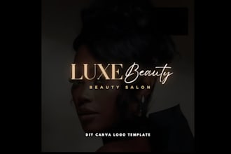 design luxury salon, yoga, eyelash, nails and beauty logo