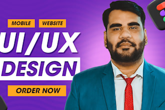 do uiux design for mobile app and web using figma