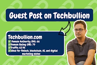 publish guest post on techbullion DR 80 da 66