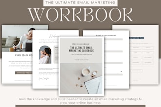 create a canva workbook, lead magnet, and ebook PDF design