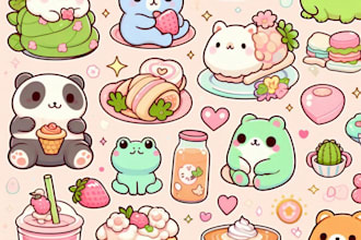 design unique and custom stickers for you
