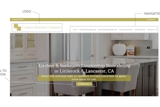 design  home remodeling website handyman  roofing logo home repair website
