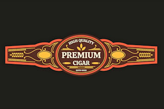make a modern labels brands box cigar logo and any graphics design in 24 hours
