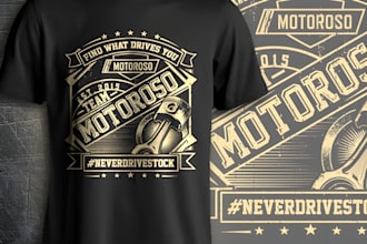 create vintage t shirt design for your brand and apparel